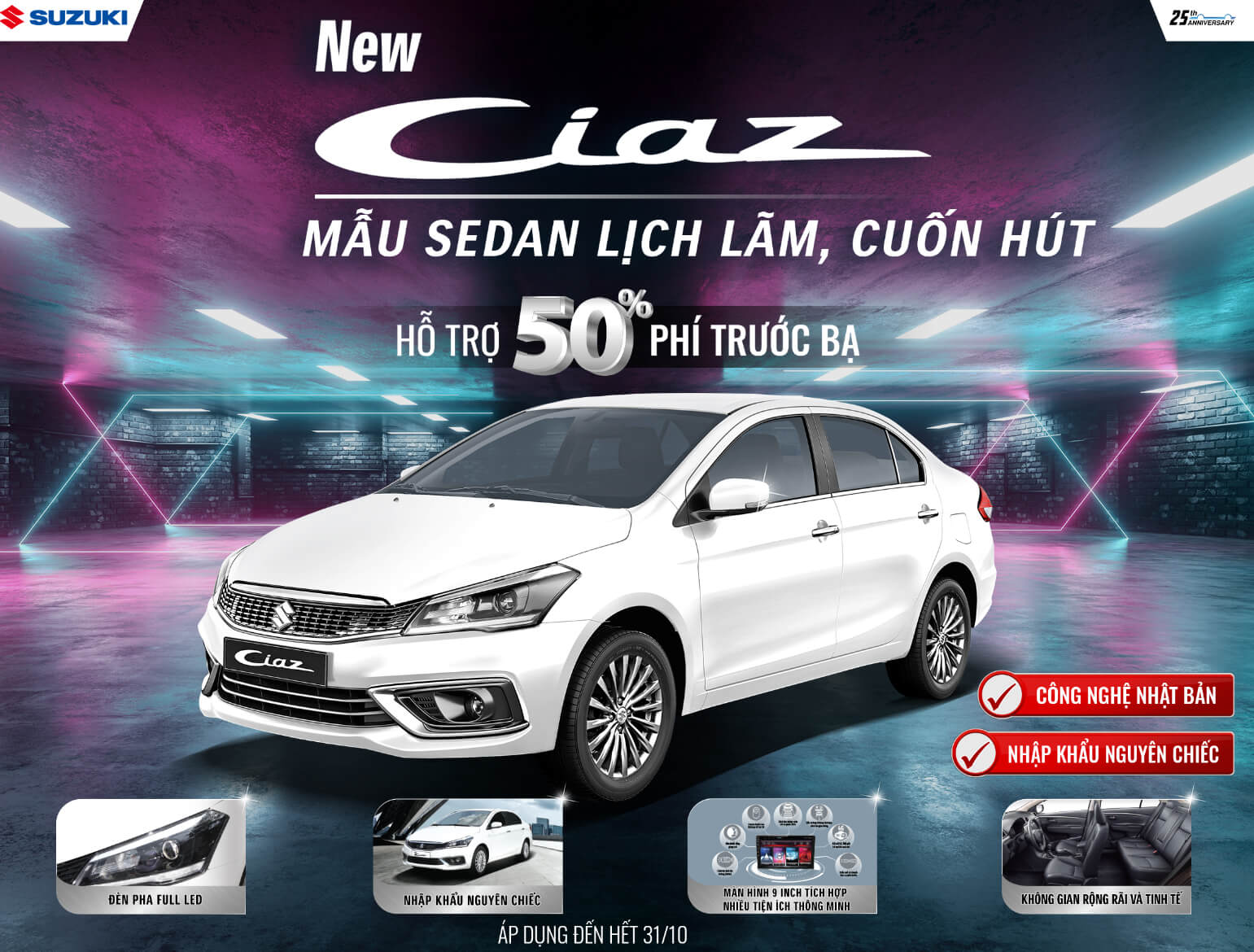 Chương trình khuyến mãi tháng 10 - Suzuki Ciaz Mới