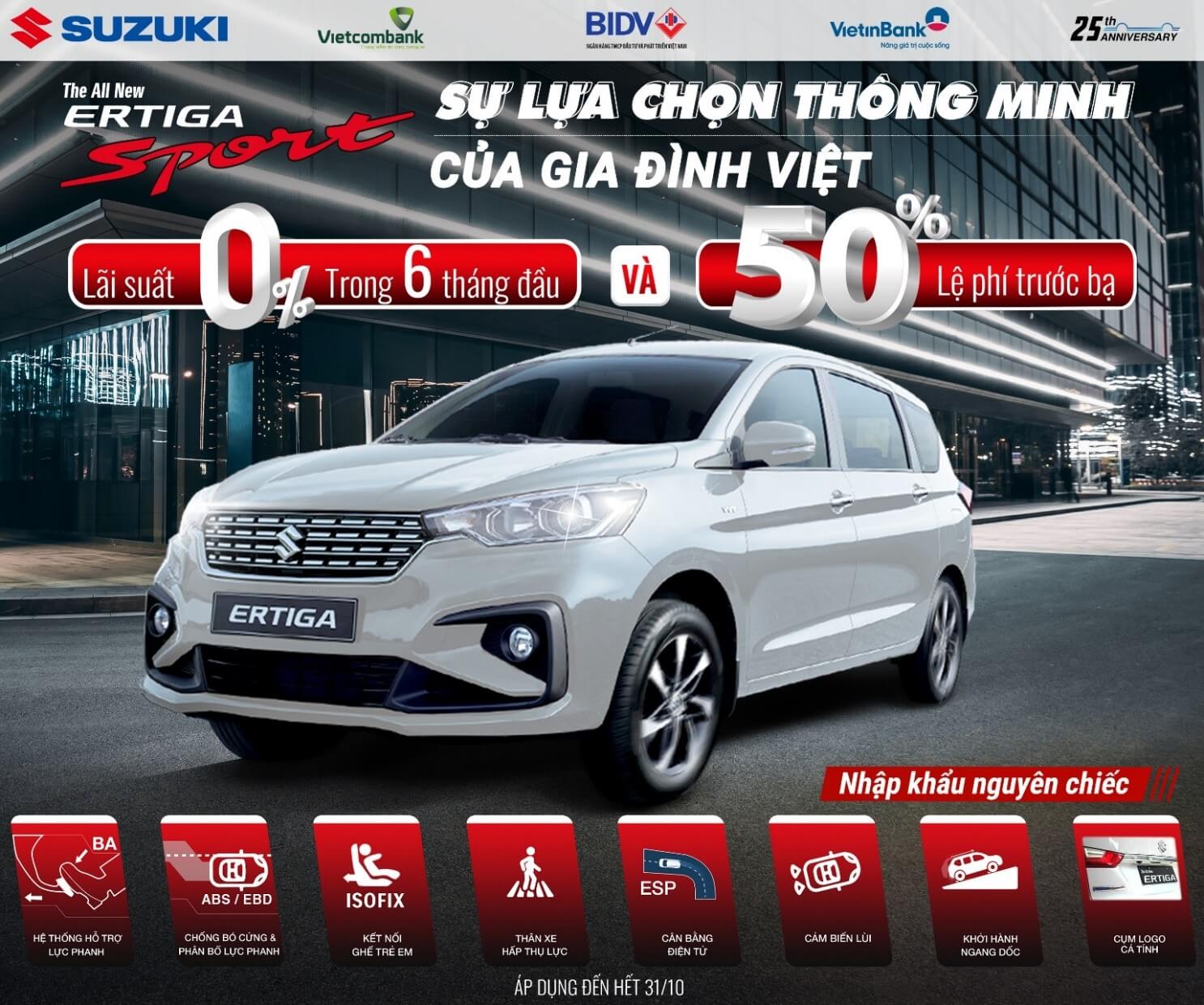 Chương trình khuyến mãi tháng 10 - Suzuki Ertiga