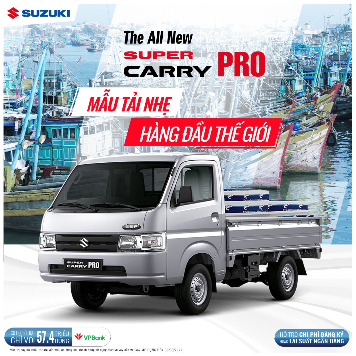 khuyến mãi xe tải suzuki carry pro tháng 9 2021