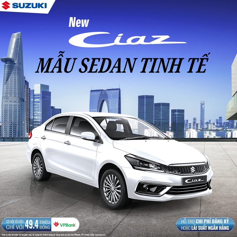 khuyến mãi suzuki ciaz tháng 9 2021